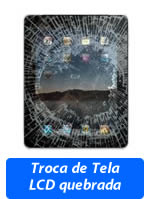 Troca do lcd quebrado de ipad